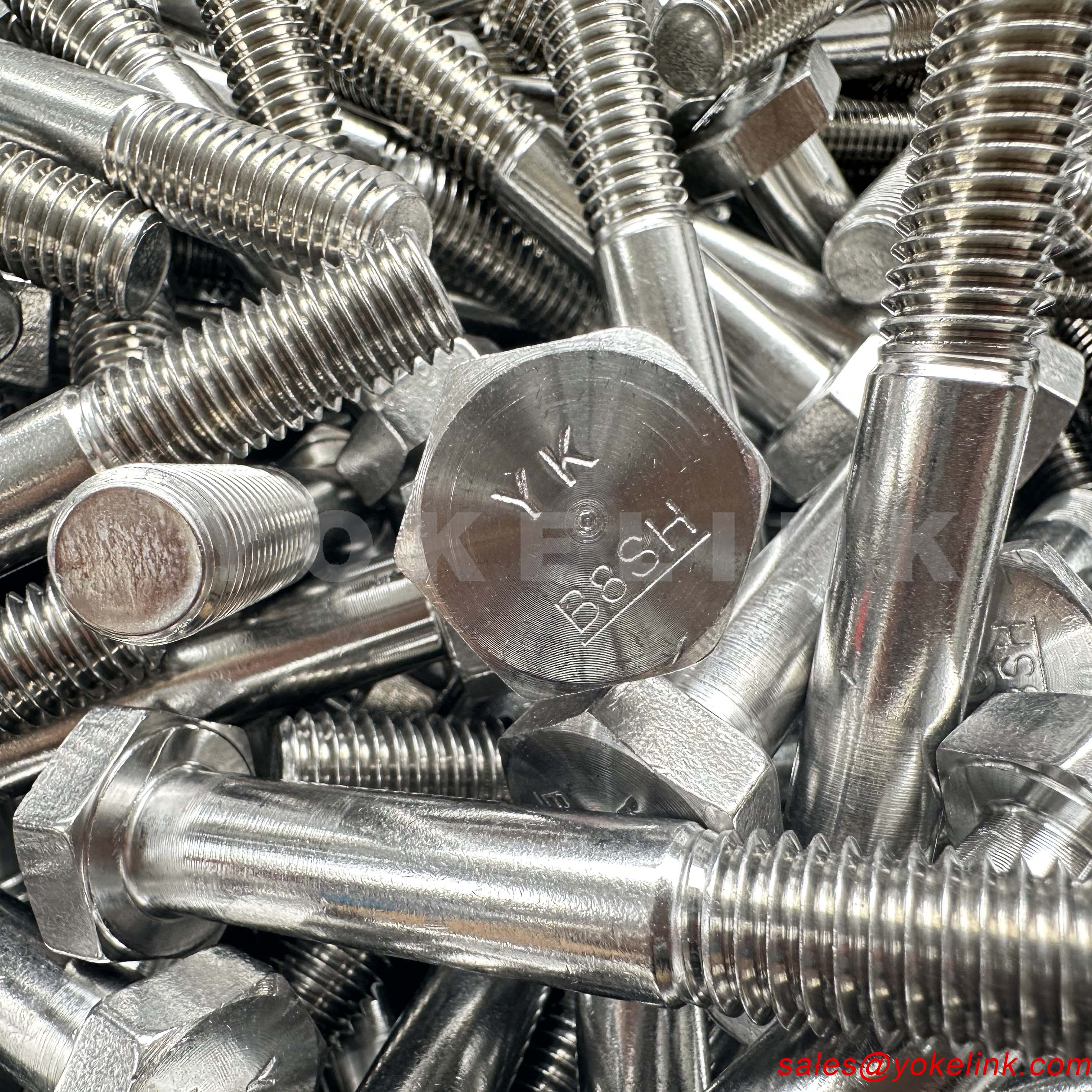 ASTM A193 B8 menetes csavar (4) ASTM A193 B8 Threaded Bolt (4)