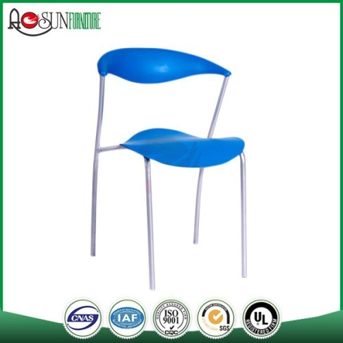 Zhejiang Anji wholesale plastic chairs with metal legs