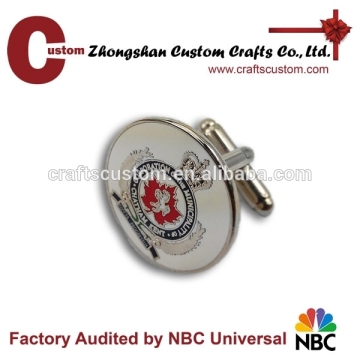 custom engraved logo cufflinks China factory