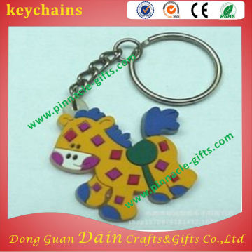 modern horse pvc keychains