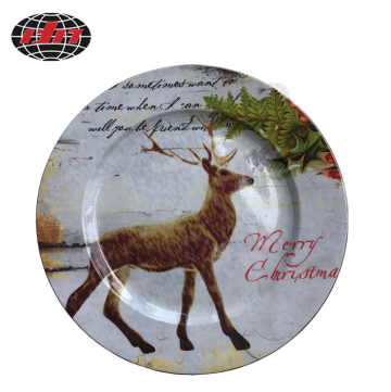 Christmas Decoration Plastic Charger Plate