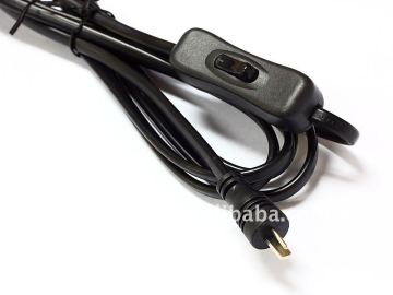 DC plug cordset with inline switch