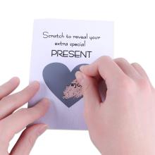 Custom Heart Scratch-off Stickers: Romantic Gifts and Personalized Scratch Card Printing