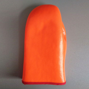 Fluorescent pvc dipped work hand protection gloves mittens