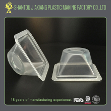 disposable taper bottom square jelly pudding cup