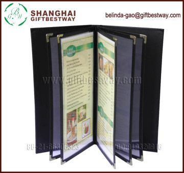 Price competitive wholesale high quality wholesale menu holder, good design menu, western food menu