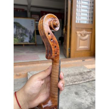 Venta caliente Profesional de alto grado Hecho a mano Hecho de bajo precio Violín de madera de arce con flamado de bajo precio