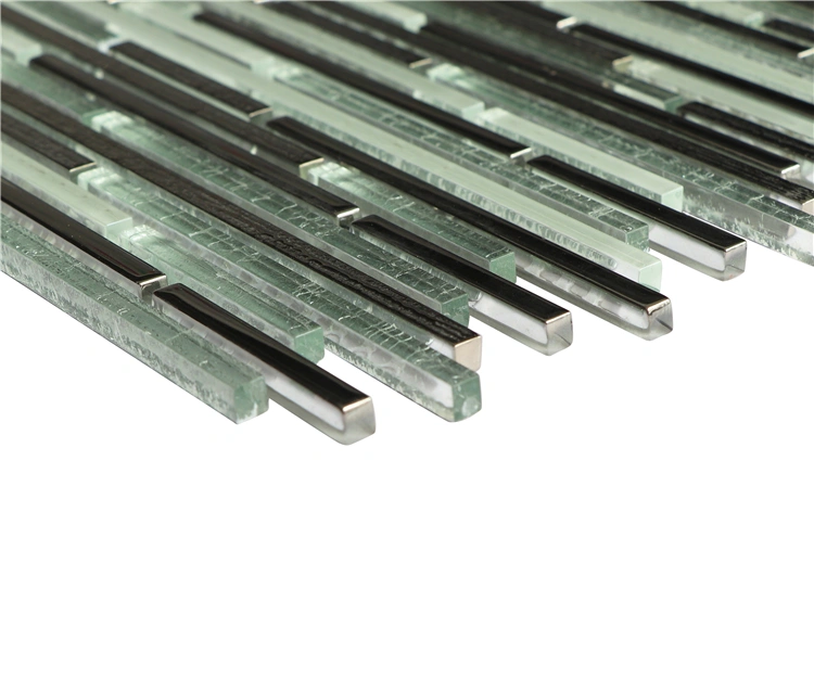 6mm Long Strip Crystal Mosaic with Electroplating