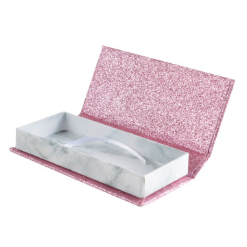 Custom Logo Magnetic Pink Shiny Eyelash Gift Box