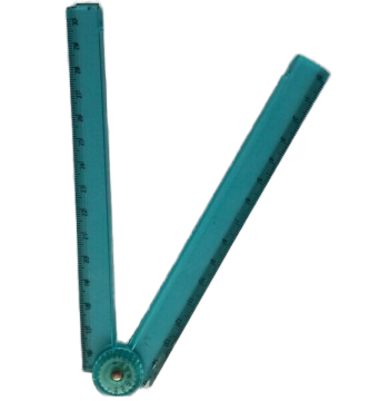 30cm Transparent Foldable PVC Straight and Flexible Plastic ruler GPPS Material