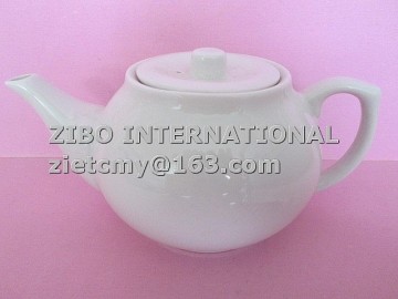 bulk white blank porcelain teapot for promotion