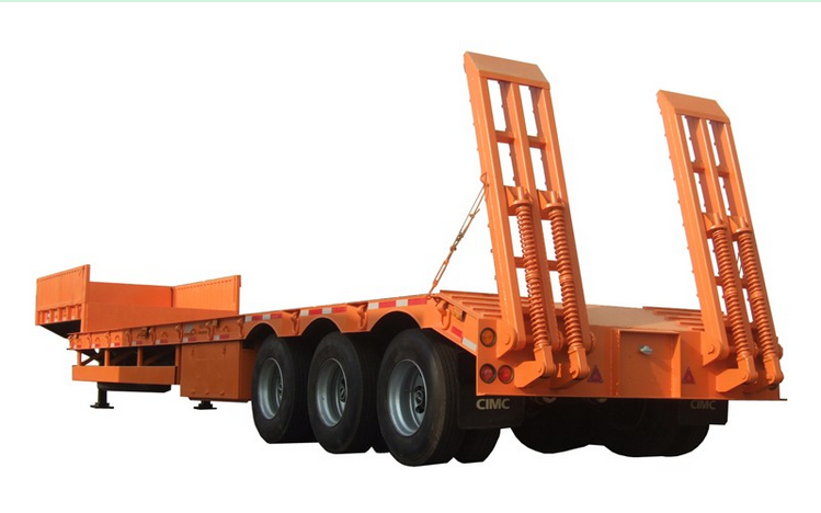  Tir axle 60Ton low bed trailer picture 2