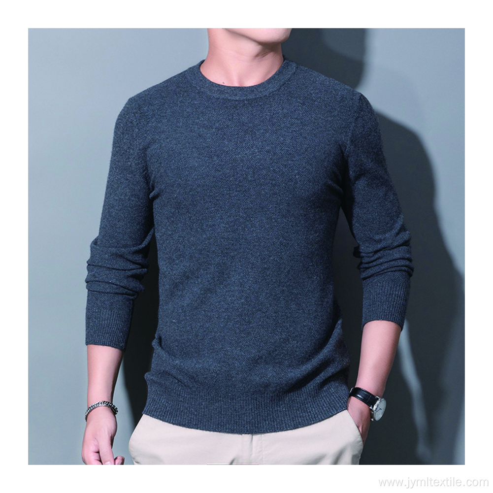 Warm Pullover Sweater For Mens Branded Jacquard