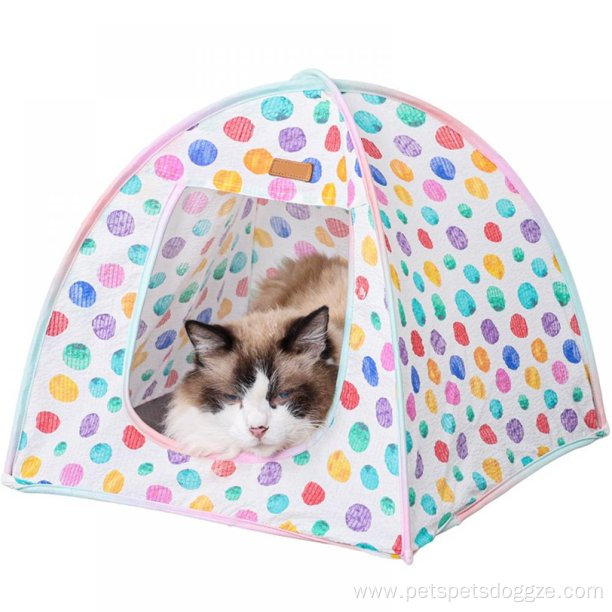 Dog House Outdoor Portable Folding Cat Tent Cute