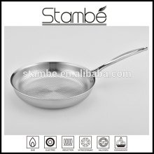 24cm 26cm 28cm All-Clad 3-Ply Stainless Steel non-stick korea cookware with Pressed Pattern