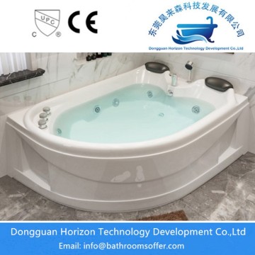 Corner jacuzzi acrylic bathtub