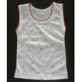 100% katoen fabrica witte baby vest