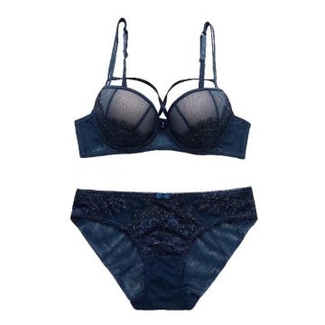 Auf Lager Damen Push Up Cup BH Höschen Sets