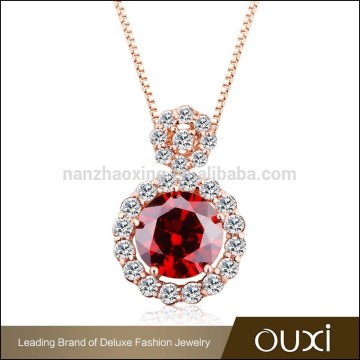 OUXI wholesale imitation AAA Zircon necklace hot buy jewelry in china