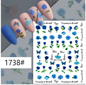 Wholesale 2D Flower Art Nail Stickers - Factory Price Fingernail Decals