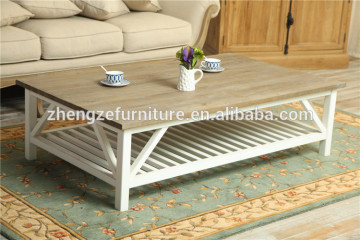 antique style solid wood coffee table