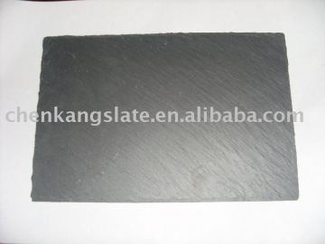 Black & handmade slate plate