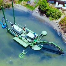 China Amphibious Multi-Purpose Sand Dredger with Pontoon for Sale