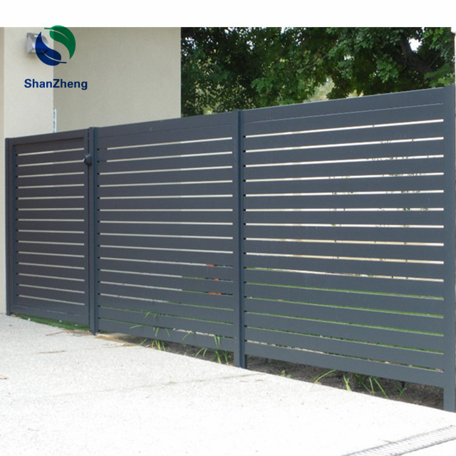 Aluminum Residential Decorative Metal Fence Panels for Garden or Yard or Balcony or Deck Protecting Fencing with modern styles