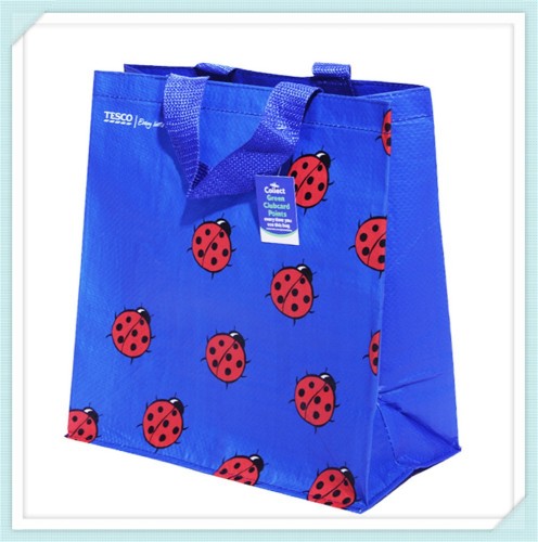 Wholesale Handle PP Woven Shopping Bag, PP Woven Reusable Shopping Bags