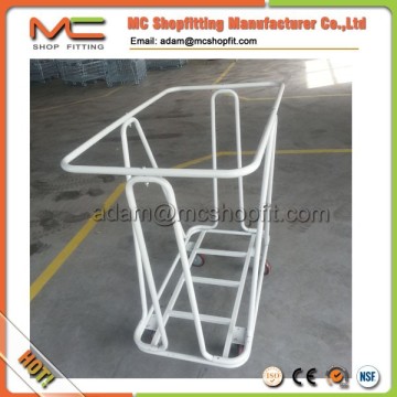 Heavy duty Service Hotel laundry trolley with plastic bin