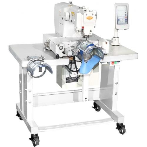 Industrial shoe sewing machine for cambered surface sewing