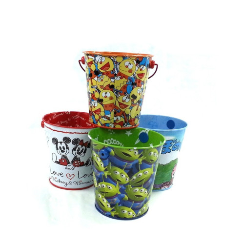 christmas tin buckets