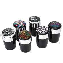 Retro Restaurant Car Air Purifier, Metal Dustbin, Sparkly Ashtray Set