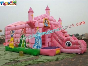 Commercial Childrens Princess Combo Jumpers Rentals With Slide Games