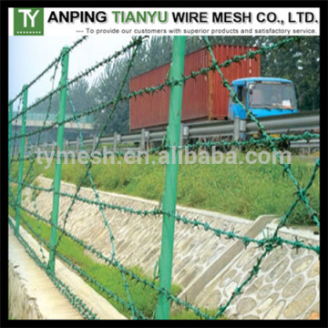 highway barbed wire mesh fence