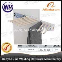 Pull out Pants clothes sliding rail hanger rack organizer aluminum chrome 1101