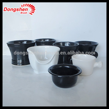 High quality different size ceramics shaving mugs, sinking design shaving mugs