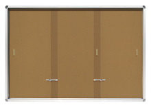School Sliding Doors Lockable notice board with lock