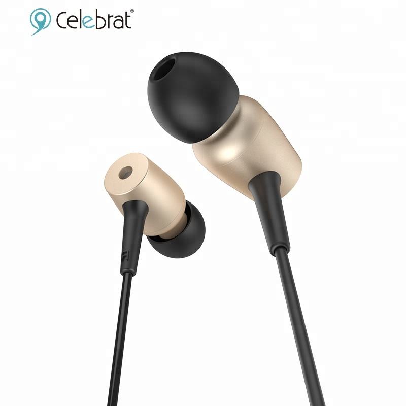 YISON G1 Kawat Datar Logam Earphone Super Bass 3.5mm Stereo Earphone Headphone Dengan Mic