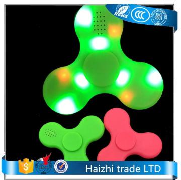 led light bluetooth speaker edc fidgets hand spinner triangle fidget spinner ceramic for children adults