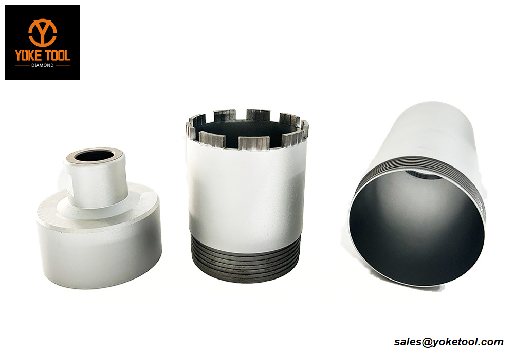 2-1/4 '' Diamond Core Drill Bit 1-1/4Unc para el proyecto de construcción