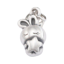 S925 Silver Rabbit Star Woven Necklace and Bracelet Set