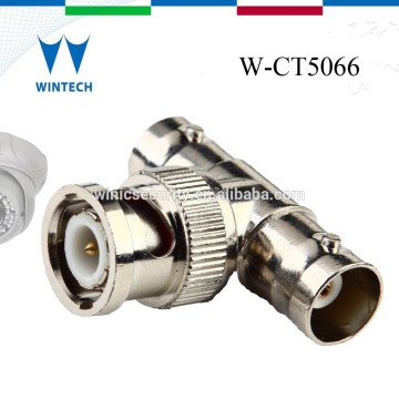 T type bnc male to double female splitter connectors bnc male connector to screw terminal