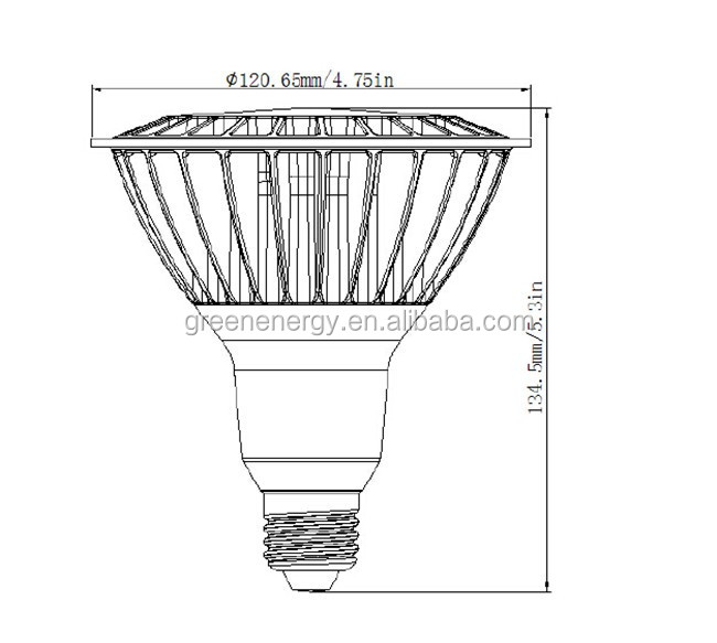 20w par38 e26 spot light high lumen led light ETL ES led par38