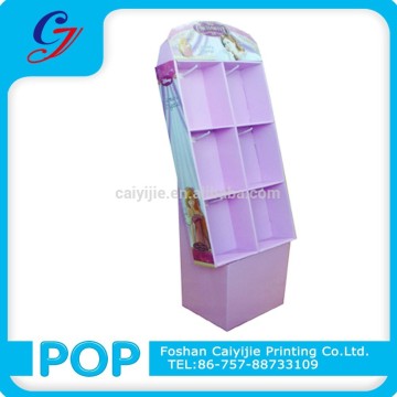 New design cardboard free standing book cardboard pocket displays