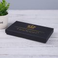 Luxury Gold Logo Black Paper Box Packtie Packaging