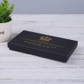 Luxury Gold Logo Black Paper Box Necktie Packaging