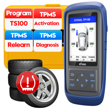 XTOOL TP150 TPMS Programming Tool: OBD2 TPMS Relearn 315&433 MHz Detector