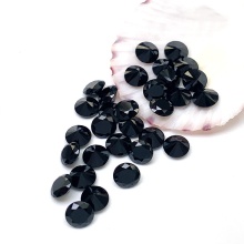 Natural Black Spinel Round Rough Semi-Precious Stones