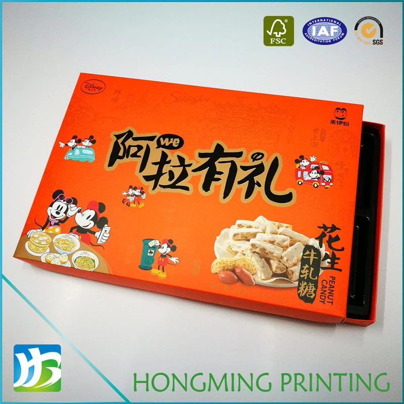 Luxury 2 Peice Food Paper Box Plastic Insert